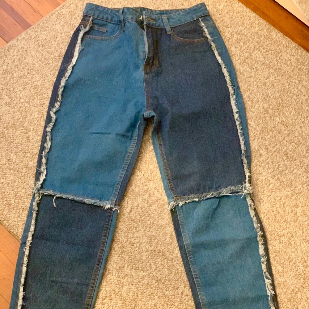 BRAND NEW! PATCHED DESIGN JEANS